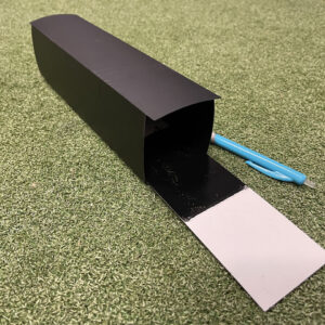 Black Trakka small animal monitoring tunnel_Small with card_60mm x 60mm x 250mm